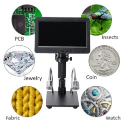 HAYEAR 26MP HDMI Digital Microscope 2100X Digital Magnification Adjustable 7 Inch Screen 60fps Hight Frames Rate Microscope Camera With HDR Mode Can Eliminate Metal Reflection For Soldering HY-2070 -Home-Tools bb6ddfe9 8a4e 44ba a37f c00fd4cb5cc0