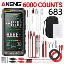 ANENG 683 Smart Multimeter High-end Touch 6000 Counts Multimetro Test Rechargeable Multitester AC/DC Voltage Tester Current Tool -Home-Tools bcb1198c bb10 4d7f ae95 ac832dd2b55e 1
