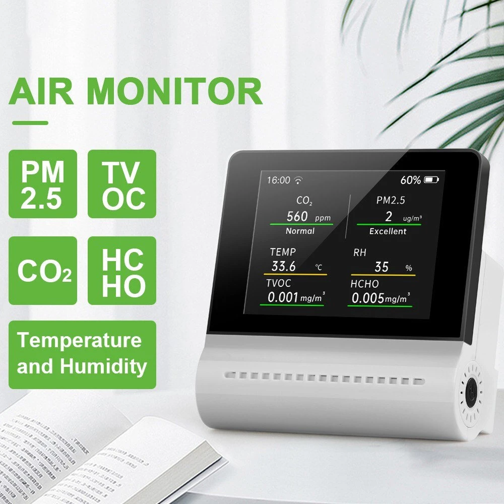NOYAFA JSM16 5-in-1 Household Air Quality Monitor PM2.5/CO2/HCHO/TVOC Detector Temperature Humidity Tester 5 NOYAFA JSM16 5-in-1 Household Air Quality Monitor PM2.5/CO2/HCHO/TVOC Detector Temperature Humidity Tester - Image 3
