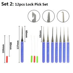 12PCS Locksmith Hand Tools Supplies Lock Pick Set Practice Handcrafted Tools For Lock Picking Practice -Home-Tools be16886d 12b6 410b 84f0 d66c3a2feedb