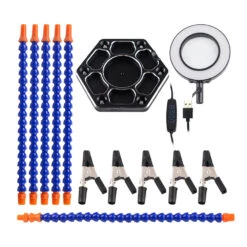 Aluminum Alloy 6-Claw Soldering Station With USB Magnifying Lamp A High-Powered Solution For Precision Work And Hobbyists. -Home-Tools c177ba4c 2f43 4a22 a207 93c6ad2f06c9