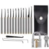 19 Pcs Stainless Steel Lock Set Gift Kits Lock Repair Sets For Door Lock