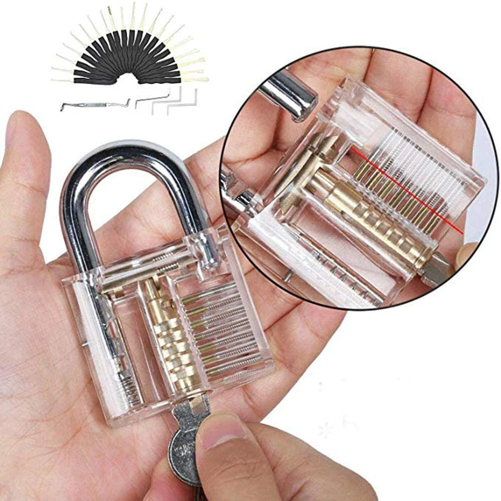44 Pcs Lock Repair Sets Unlocking Practice Lock Pick Key Extractor Padlock Kit 4 44 Pcs Lock Repair Sets Unlocking Practice Lock Pick Key Extractor Padlock Kit - Image 2