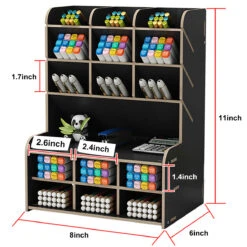 Pen Holder Storage Box Wood Pencil DIY Desktop Container Studentsk Case Rack -Home-Tools c41cfb97 3ef4 49b2 ab71 f99a48b8675a