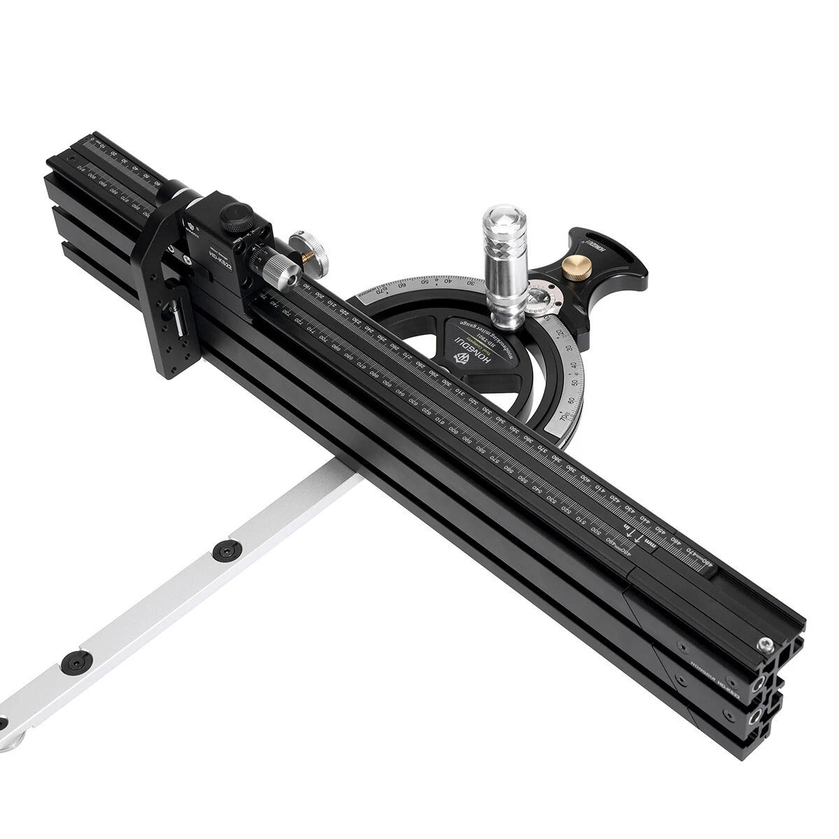 HONGDUI Precision Miter Gauge With Extended Fence For Woodworking Table Saw Router Table Precision Angle Setting 7 HONGDUI Precision Miter Gauge With Extended Fence For Woodworking Table Saw Router Table Precision Angle Setting - Image 5