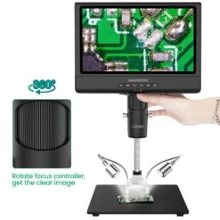 Andonstar AD209 10" Digital Microscope 3X-200X Magnification 1080P Adjustable LCD Display For Soldering Microscope Repai -Home-Tools c6adce6a b562 464d a52f 379e3ab91bee
