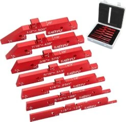 7pcs Aluminum Router Table Setup Bars Precision Setup Blocks Height Gauge Set For Router Table Saw