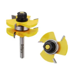 Drillpro 2 Pc 6mm 1/4 Inch Shank High Quality Joint Assembly Router Bit Set T-shape Wood Milling Cutter -Home-Tools ca2cf3d2 cd9a 4dcf 9dbe 06b3046fd52d