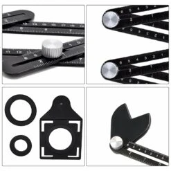 Tile Multi Angle Measuring Ruler With Drilling Locator Universal Angular Template Izer 5 Tile Multi Angle Measuring Ruler With Drilling Locator Universal Angular Template Izer -Home-Tools cbf179ac de9a 4929 9131 7f77ee64446c