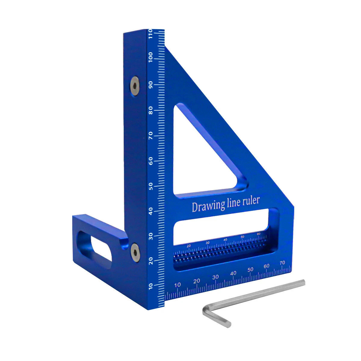 Carpenter Square Aluminum Miter Triangle Hole Ruler Woodworking Square Protractor 3D Multi Angle 45 90 Degree Layout Measuring Tool 13 Carpenter Square Aluminum Miter Triangle Hole Ruler Woodworking Square Protractor 3D Multi Angle 45 90 Degree Layout Measuring Tool - Image 11