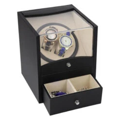 AC100-240V Automatic Watch Winder Rotator Storage Case Display Box Organizer 2+2 Mechanical -Home-Tools ccebe871 3668 4118 8145 5be1a60ff7b4