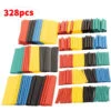 328PCS Heat Shrink Tubing 2:1 Electrical Wire Cable Wrap Sleeving Tube Kit Electric Insulation Heat Shrink Tube Kit For DIY & Tools