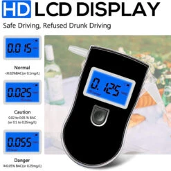 Portable Alcohol Breathalyzer With 20 Mouthpieces Professional Grade Accuracy Blood Alcohol Tester LCD Screen Personal Alcohol Breath Tester -Home-Tools ce25757d 762e 4ea5 9a04 29666863a737