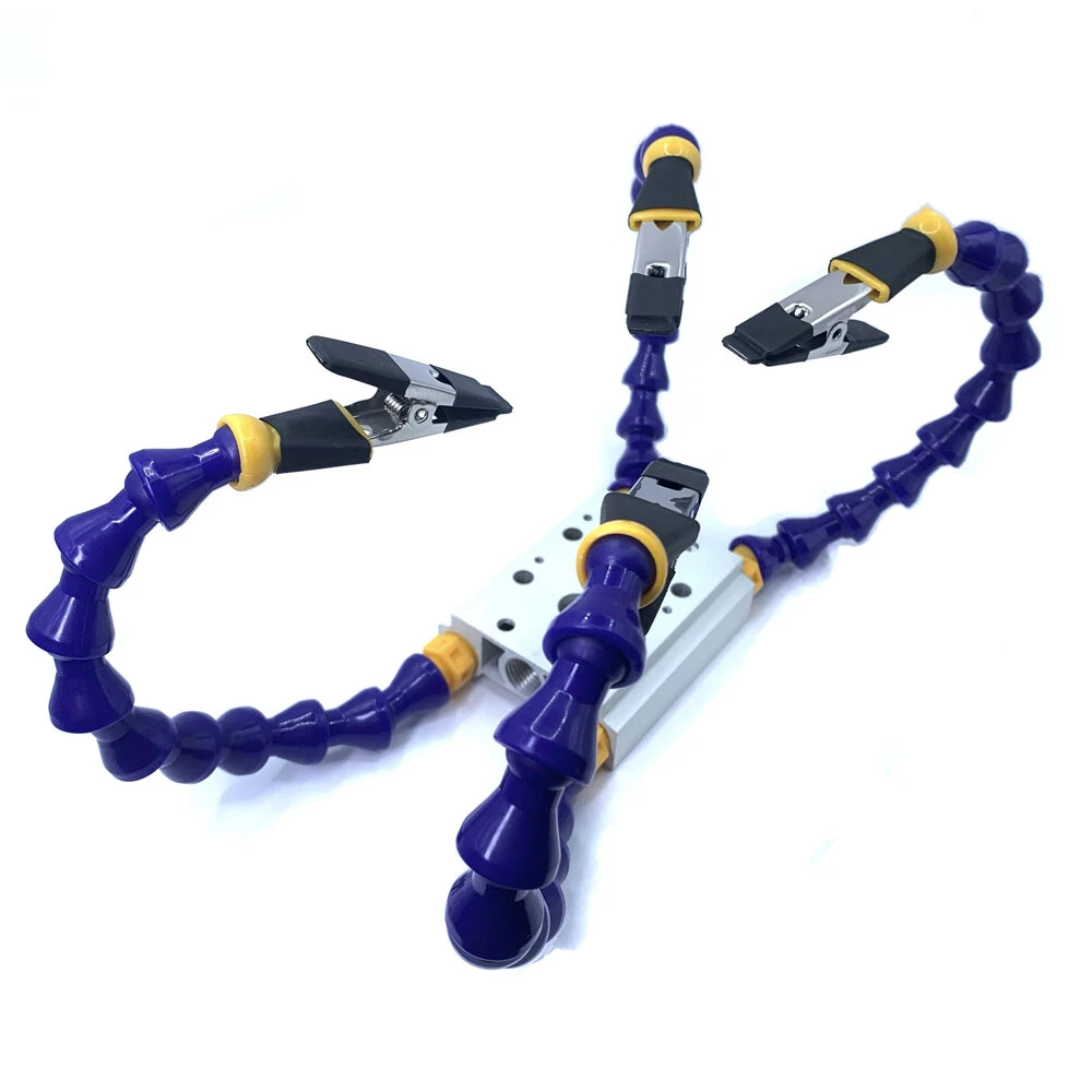 Two/Four/Six Brackets Benches Vise Table Clamp With Flexible Arm Aluminum Alloy Clamp Soldeirng Iron Holder Printed Circuit Board Welding Repairs 6 Two/Four/Six Brackets Benches Vise Table Clamp With Flexible Arm Aluminum Alloy Clamp Soldeirng Iron Holder Printed Circuit Board Welding Repairs - Image 4