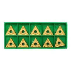 10PCS TNMG160404 Carbide Inserts Gold Blade High Strength Durable Wear Resistant For Finishing Semi-Finishing Cast Iron General Steel Machining