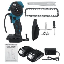 1200W 18V 10000rpm 6 Inch Electric Chain Saw Cordless Wood Cutting Tool Chainsaw Brush Motor With/without Battery -Home-Tools d2260836 89f3 4152 b179 3a7762e7d94c