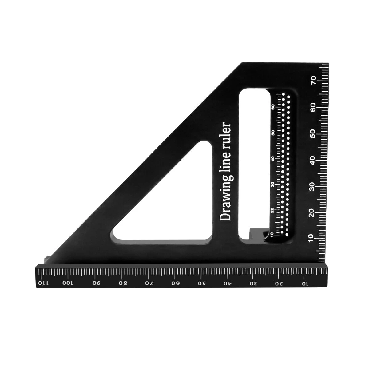 Carpenter Square Aluminum Miter Triangle Hole Ruler Woodworking Square Protractor 3D Multi Angle 45 90 Degree Layout Measuring Tool 11 Carpenter Square Aluminum Miter Triangle Hole Ruler Woodworking Square Protractor 3D Multi Angle 45 90 Degree Layout Measuring Tool - Image 9