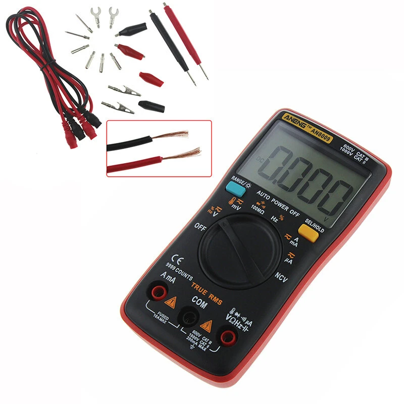 ANENG AN8009 True RMS NCV Digital Multimeter 9999 Counts Backlight AC DC Current Voltage Tester 7 ANENG AN8009 True RMS NCV Digital Multimeter 9999 Counts Backlight AC DC Current Voltage Tester - Image 5