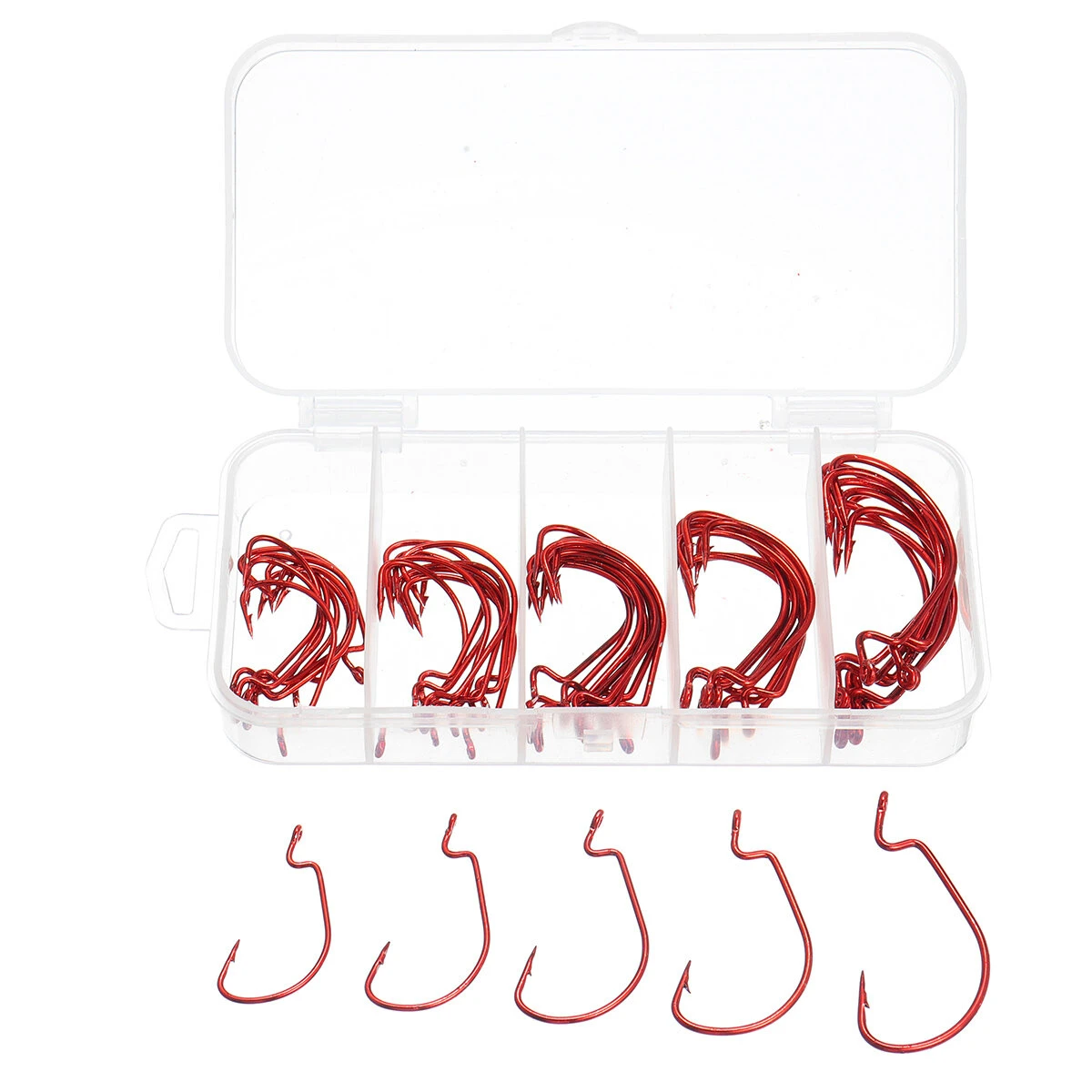 50PCS Three-color Fishing Hooks Light Portable Fishing Hooks With Storage Box 8 50PCS Three-color Fishing Hooks Light Portable Fishing Hooks With Storage Box - Image 6