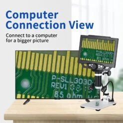 G1600 9 Inches Large Color Screen Digital Microscope HD 12MP Display 1-1600X Continuous With LED Highlight Fill Light -Home-Tools d5ad9211 aa37 4d0d 8fa7 190cdfc1a3ad