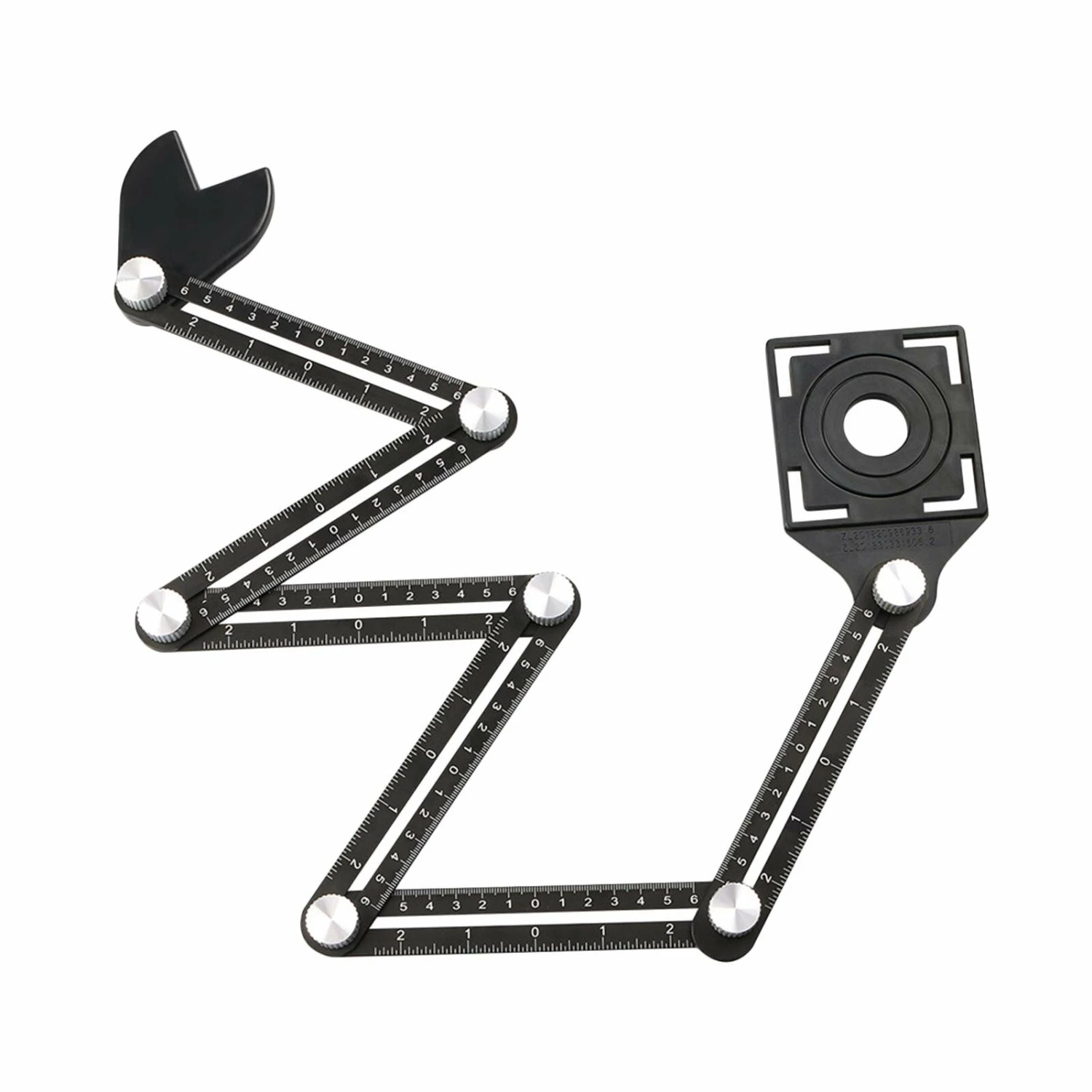 Tile Multi Angle Measuring Ruler With Drilling Locator Universal Angular Template Izer 3 Tile Multi Angle Measuring Ruler With Drilling Locator Universal Angular Template Izer