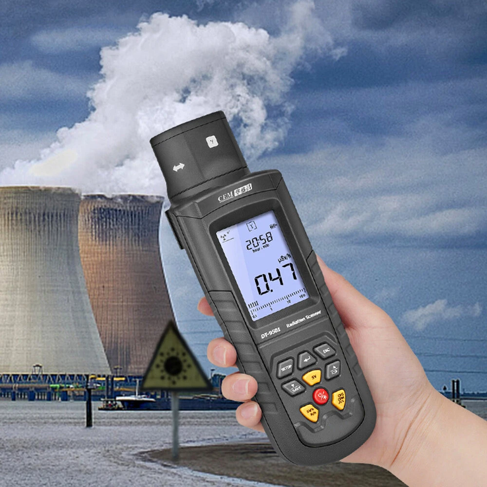 CEM DT-9501 Digital Radiation Scanner Reactor Nuclear Geiger Counter Test α β γ X-ray Testing Meter Radiate Inspection Radioactive Tester 7 CEM DT-9501 Digital Radiation Scanner Reactor Nuclear Geiger Counter Test α β γ X-ray Testing Meter Radiate Inspection Radioactive Tester - Image 5