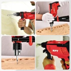 MPT Corded AC Electric Hammer 550W 13mm Chuck Impact Drill With Auxiliary Handle Variable Speed And Multifunction -Home-Tools dcf5018d ac64 4707 8cde d3246a55fd62