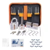 42PCS Orange Picks And Padlocks Set Equipped With An Automatic Unlocking Gun, Aircraft Clips, Transparent Padlocks And Rubber Sleeves, -Home-Tools df7e2c55 21f4 4a50 a5e5 d4da38b0901c