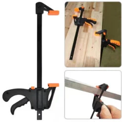 2pcs 4 Inch Woodworking F Clamp Quick Ratchet Release Speed Squeeze Bar Clamp Clip Spreader DIY Woodworking Tools -Home-Tools df89073c 60dc 4c26 83e7 0766b9db1fda