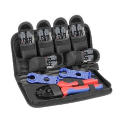 12Pcs Solar Crimper 6Pairs Solar Connectors 1Pair Solar Connector Spanner Wrench Solar Crimper Tool Kit For Solar Panel Cable Wire Solar Installation Assembly Tools