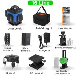 16/12/8 Line 360° Horizontal Vertical Cross 4D Green Light Laser Level Self-Leveling Measure Super Powerful Laser Beam -Home-Tools e17d3306 f2a5 4519 9e2b 27800c7c45f2