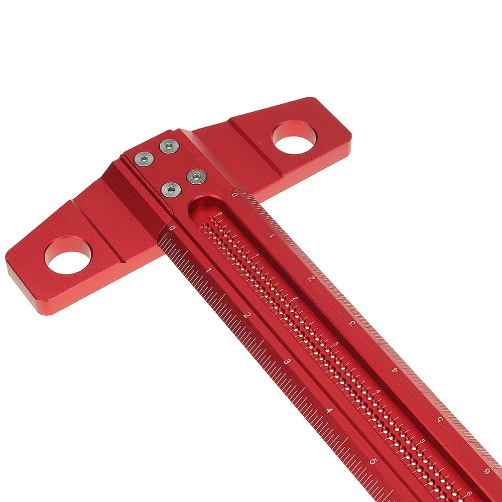 XIUYI 16/24 Inch Woodworking Line Drawing T Ruler Hole Ruler 90° Right Angle Line Drawing Ruler Woodworking Measuring Hole Positioning Ruler 5 XIUYI 16/24 Inch Woodworking Line Drawing T Ruler Hole Ruler 90° Right Angle Line Drawing Ruler Woodworking Measuring Hole Positioning Ruler - Image 3