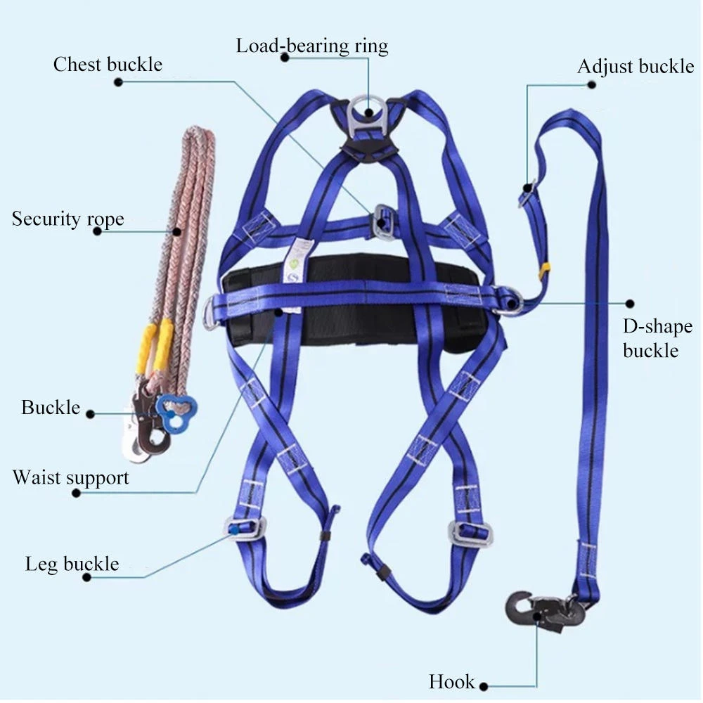 Outdoor Camping Climbing Safety Harness Seat Belt Blue Sitting Rock Climbing Rappelling Tool Rock Climbing Accessory 3 Outdoor Camping Climbing Safety Harness Seat Belt Blue Sitting Rock Climbing Rappelling Tool Rock Climbing Accessory - Image 2