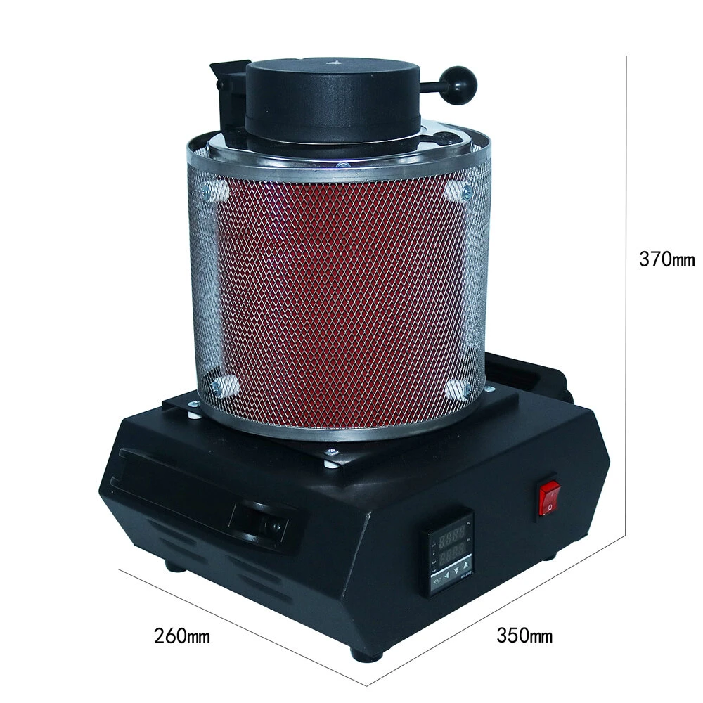 DANIU AC110V/220V 3KG Gold Melting Furnace Digital Melting Furnace Machine Heating Capacity Casting Refining Metals Gold Silve 10 DANIU AC110V/220V 3KG Gold Melting Furnace Digital Melting Furnace Machine Heating Capacity Casting Refining Metals Gold Silve - Image 8