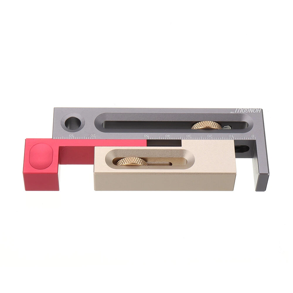 HONGDUI Kerfmaker Table Saw Slot Adjuster Mortise And Tenon Tool Woodworking Movable Measuring Block 4 HONGDUI Kerfmaker Table Saw Slot Adjuster Mortise And Tenon Tool Woodworking Movable Measuring Block - Image 2