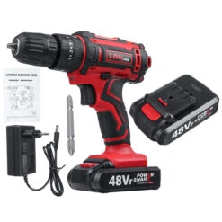 48VF Cordless Electric Impact Drill Rechargeable Drill Screwdriver W/ 1 Or 2 Li-ion Battery -Home-Tools e64e74ff b63a 4a0f 82fc 65b543c0c11d