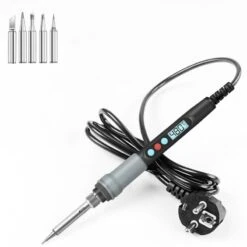 Handskit 90W 220V Adjustable Temperature Electric Soldering Iron Set Support For Repairing Electronic Tools
