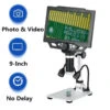 G1600 9 Inches Large Color Screen Digital Microscope HD 12MP Display 1-1600X Continuous With LED Highlight Fill Light -Home-Tools e836c0b9 c5ee 4311 891a 597db6727534