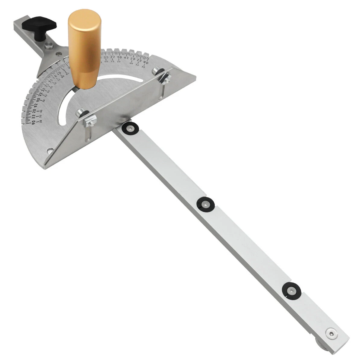 Precision Miter Gauge W/ A Standard Slot -Universal Table Saw Miter Gauge High Accuracy Miter Saw Protractor With 27 Angle Stops 4 Precision Miter Gauge W/ A Standard Slot -Universal Table Saw Miter Gauge High Accuracy Miter Saw Protractor With 27 Angle Stops - Image 2