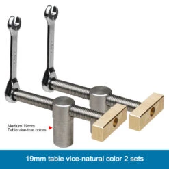 1/2PCS Ganwei 19MM/20MM Woodworking Table Vice Clamp Tiger Clamp And Lock Set With Brass And Stainless Steel Ratchet For Secure Joinery And Fixtures Ratchet Mechanism Ideal For CNC And Woodworking -Home-Tools ec11b980 a659 47f0 86b8 154a2ae50fbd