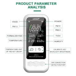 Noyafa Jms13 6 In 1 Multifunctional Air Discover HCHO CO2 PM2.5 PM1.0 Humidity Monitor Lcd Display Smart Home Temperature Tester -Home-Tools ecd287d9 67a4 44ec 9813 6e8c887e72c6