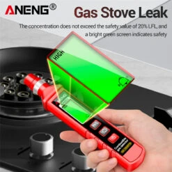 ANENG GN801 Gas Detector 300-10,000 Ppm Range Quick Response Dual Sensitivity Best Safety Alert System -Home-Tools eceb1d29 fb2d 4dbc acb9 859e2d79733f
