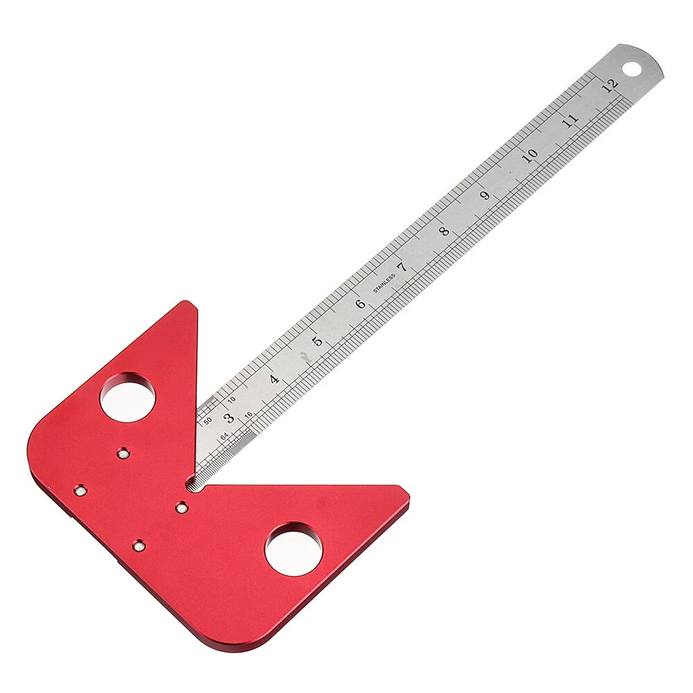 Woodworking Center Scriber 45 Degrees Angle Line Caliber Ruler Wood Measuring Scribe Tool 5 Woodworking Center Scriber 45 Degrees Angle Line Caliber Ruler Wood Measuring Scribe Tool - Image 3