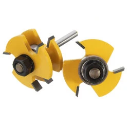 Drillpro 2 Pc 6mm 1/4 Inch Shank High Quality Joint Assembly Router Bit Set T-shape Wood Milling Cutter -Home-Tools f1352787 c777 4501 b32a af00ad68c6cc
