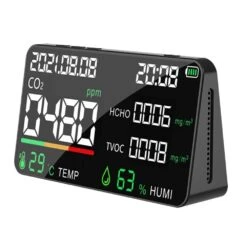 6 In 1 LCD Display Smart Carbon Dioxide Tester Air Quality Tester Temperature And Humidity Sensor Tester TVOC Formaldehyde Test -Home-Tools f1373751 40c2 4ad0 bdf4 9a827e0b1f4f 1