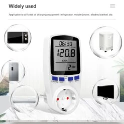 Digital Wattmeter AC 220V Power Meter Electricy Consumption Energy Meter EU Plug Power Kilowatt Wattage Electricity Meter 12 Digital Wattmeter AC 220V Power Meter Electricy Consumption Energy Meter EU Plug Power Kilowatt Wattage Electricity Meter -Home-Tools f243edff b119 42d7 94ee 5142c0bbd33f
