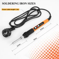 Handskit 90W Digital Display Soldering Iron Set Internal Heating Thermostat Adjustable Temperature Lcd Digital Display Soldering Iron With Switch With Hibernation Iron -Home-Tools f3e0b1f9 fecf 4a59 9c65 ff6be36ce21f