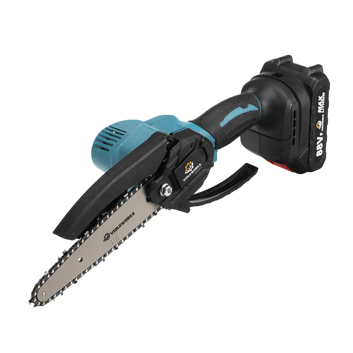 VIOLEWORKS 88VF 6 Inch Electric Chain Saw 1500W Cordless One-Hand Saws Woodworking Tool Wood Cutter W/ None/1/2 Battery For MakitaBattery 9 VIOLEWORKS 88VF 6 Inch Electric Chain Saw 1500W Cordless One-Hand Saws Woodworking Tool Wood Cutter W/ None/1/2 Battery For MakitaBattery - Image 7