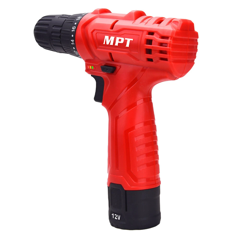 MPT 12V Rechargable Li-ion Cordless Drill Power Dirll 18+1 Torque Cordless Electric Drill Set LED Lighting Screw Driver Tool With 1 Battery & Charger 11 MPT 12V Rechargable Li-ion Cordless Drill Power Dirll 18+1 Torque Cordless Electric Drill Set LED Lighting Screw Driver Tool With 1 Battery & Charger - Image 9