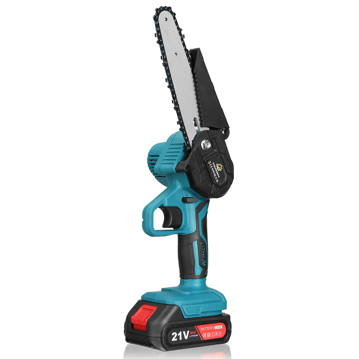 VIOLEWORKS 6 Inch 21V Electric One-Hand Saw Chain Saw Woodworking Cutting Tool W/ 1pc Or 2pcs Battery Kit 2 VIOLEWORKS 6 Inch 21V Electric One-Hand Saw Chain Saw Woodworking Cutting Tool W/ 1pc Or 2pcs Battery Kit
